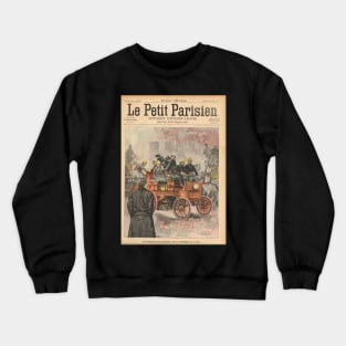 Electric Fire Engine Paris France 1900 Crewneck Sweatshirt